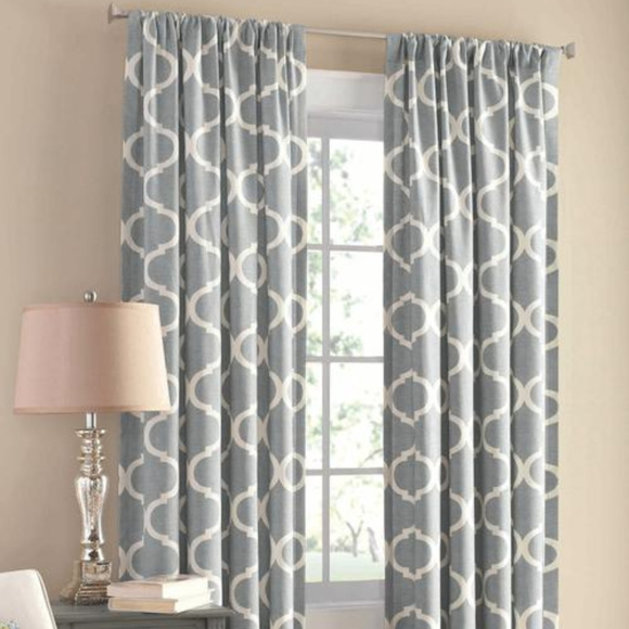 Mainstays Canvas Ironwork Curtain Panel - Picture 1 of 2